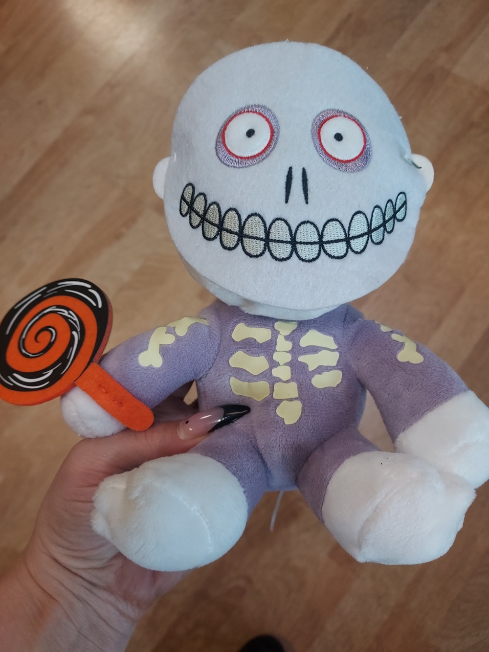Disney The Nightmare Before Christmas Plush - Purple Skeleton Toy - Picture 2 of 9